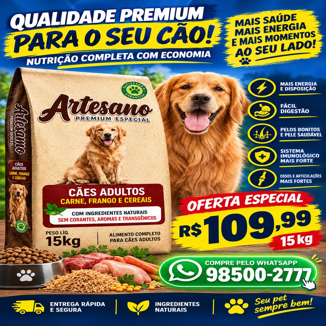 Ração Artesano Premium Especial