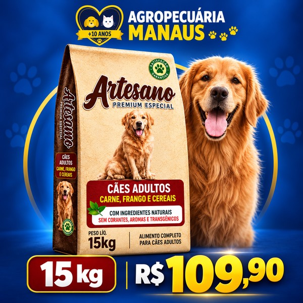 Ração Artesano Premium Especial Cães Adultos 15 kg